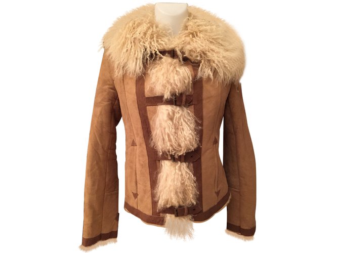 Sinéquanone Coats, Outerwear Beige Fur  ref.8267
