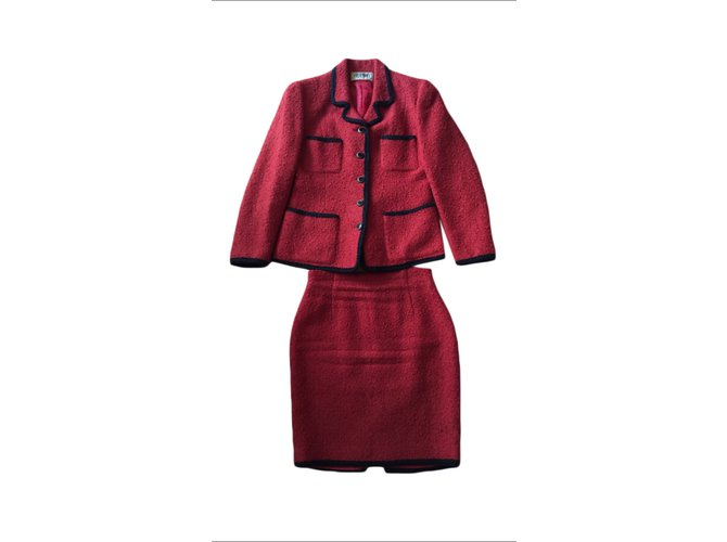 Autre Marque Skirt suit Red Wool  ref.8269