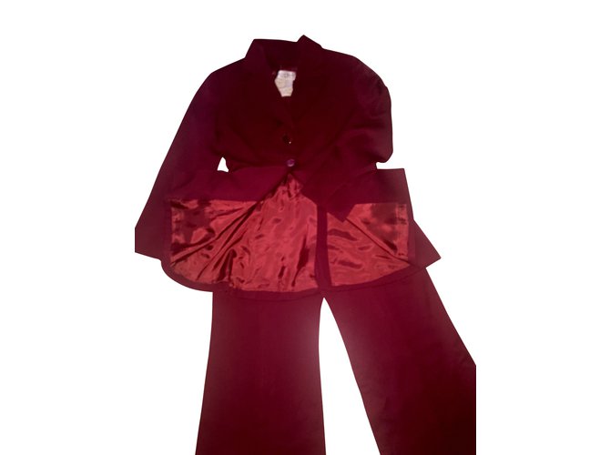 Christian Dior classical Dark red Wool  ref.8356
