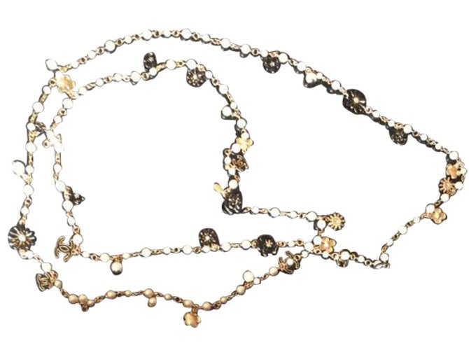 Chanel Long necklaces Golden Gold-plated  ref.8362