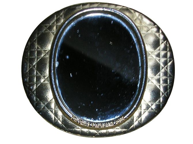 Dior Specchio ovale per borsa oro metallo D'oro