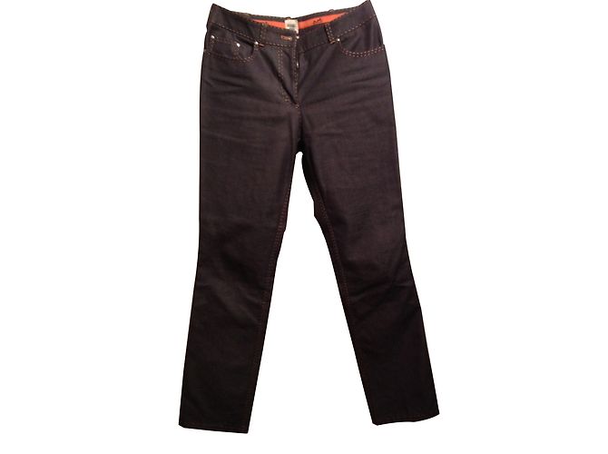 Hermès calça, leggings Roxo Algodão