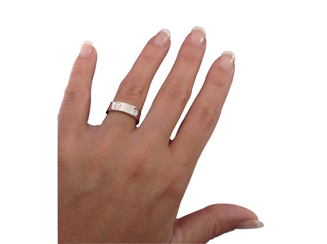 Love Cartier Rings White gold  ref.8383