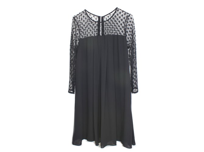 Claudie Pierlot Dresses Black Polyester  ref.8406