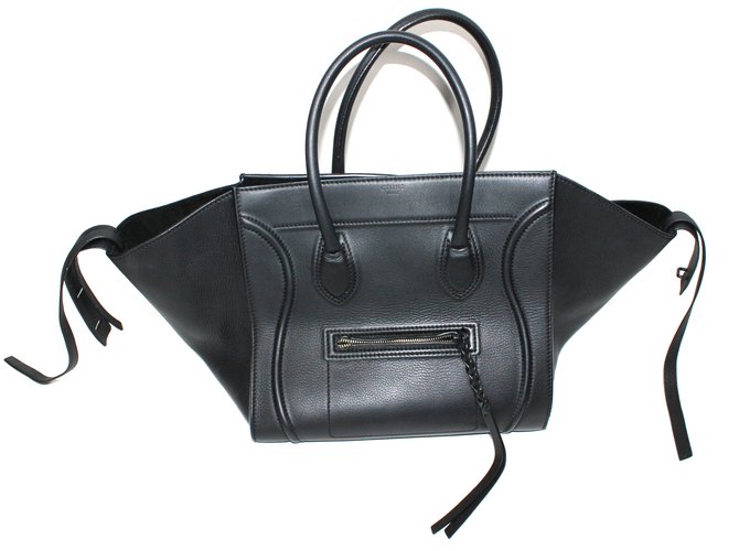 Céline Handbags Black Leather  ref.8439