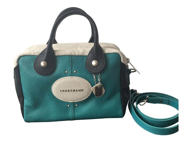 Longchamp Handbags Blue Leather  ref.8497