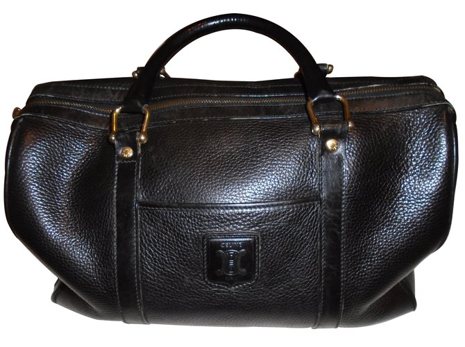 Céline Handbags Black Leather  ref.8498