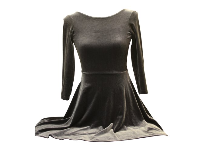 American Apparel Dresses Grey Polyester  ref.8509
