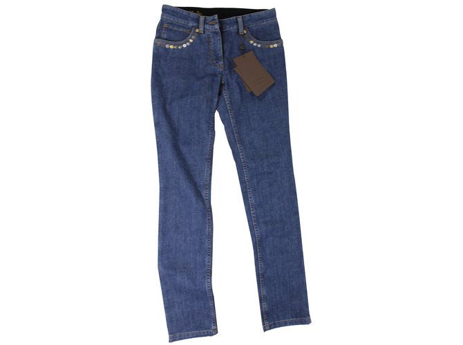 Louis Vuitton Pants, leggings Blue Denim  ref.8653