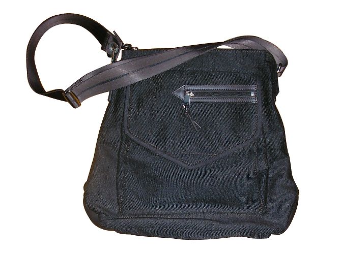 Lancel Porte-documents Marron Toile et Cuir