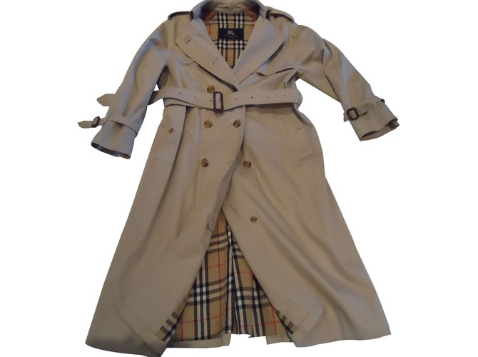 Burberry Trench coats Beige Cotton  ref.8700