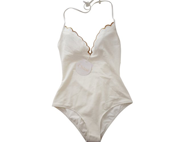 Chloé Swimwear White Polyamide  ref.8707