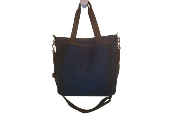 Louis Vuitton Taschen Aktentaschen Blau Leinwand  ref.8732