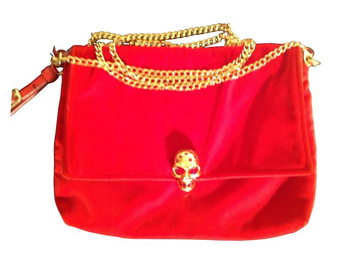 Alexander McQueen Kleine rote Handtasche