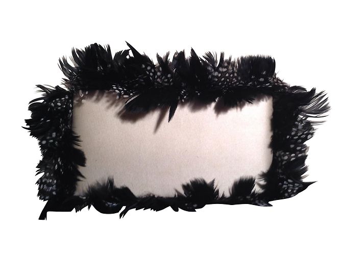 Autre Marque Pochette Emmanuelle Passini in seta nera Nero