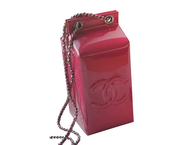 Chanel Handbags Pink Patent leather  ref.8931