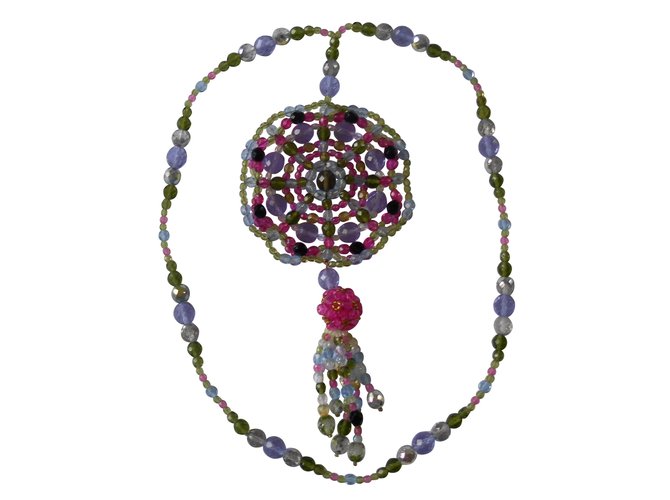Emilio Pucci Lange Halsketten Mehrfarben Glas  ref.8990