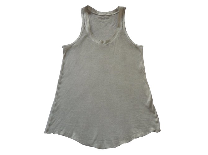 Zadig & Voltaire Tops Beige Cotton  ref.9003