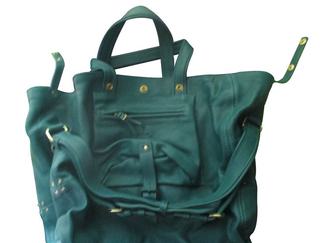 Jerome Dreyfuss Handbags Green Leather  ref.9038