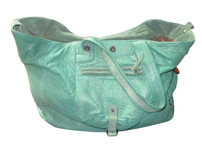 Jerome Dreyfuss Handbags Green Leather  ref.9040