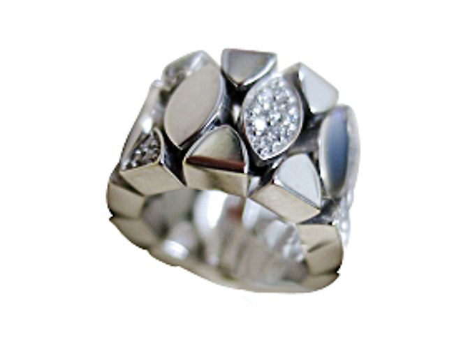 Autre Marque Orecchini Paschal Browned in oro bianco argentato Argento