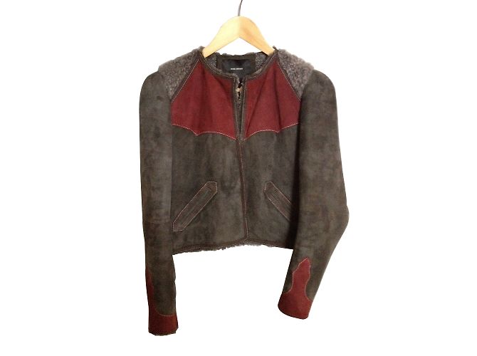 Isabel Marant Grey Deerskin Jacket Size 36