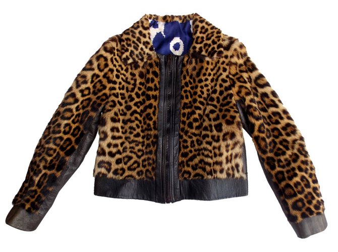 Autre Marque Jackets Leopard print Fur  ref.9137