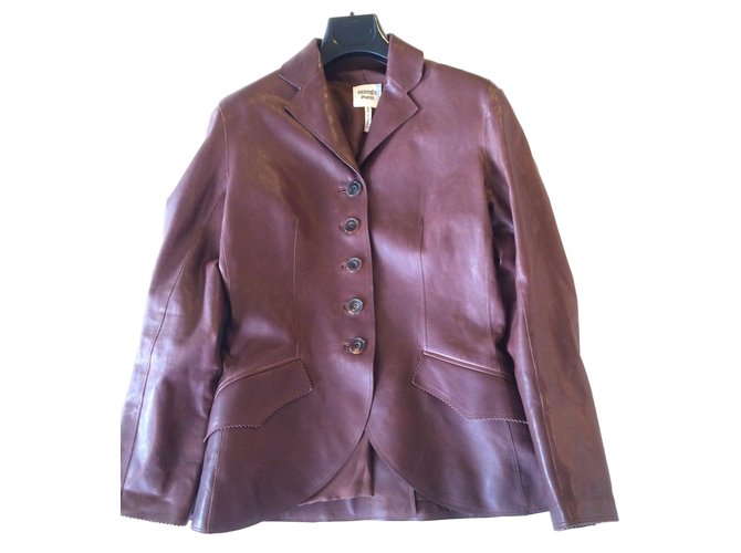 Hermès Jackets Brown Leather  ref.9250