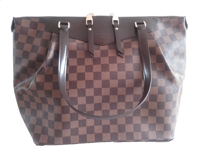 Louis Vuitton Totes Brown Leather  ref.9267