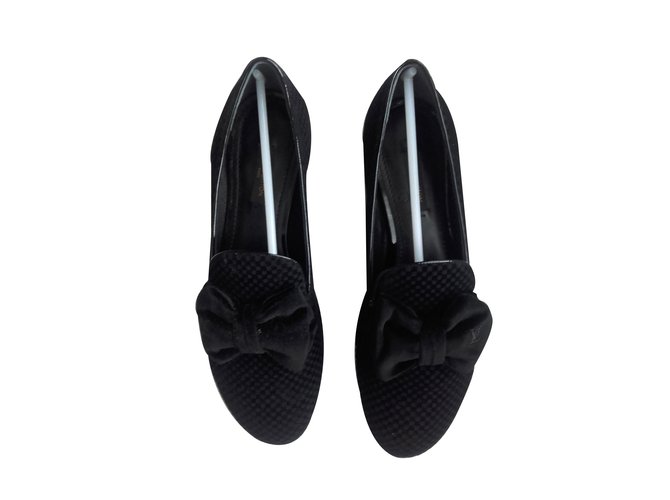Louis Vuitton Flats Black Velvet  ref.9271