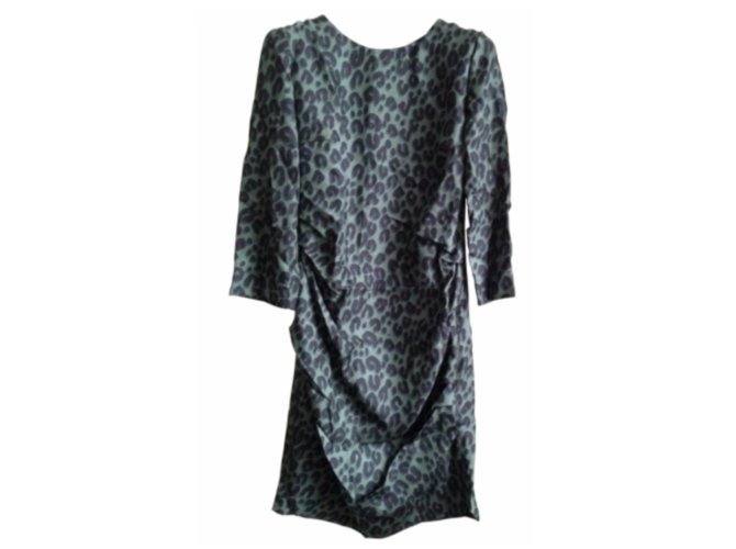 Louis Vuitton Dresses Green Silk  ref.9279