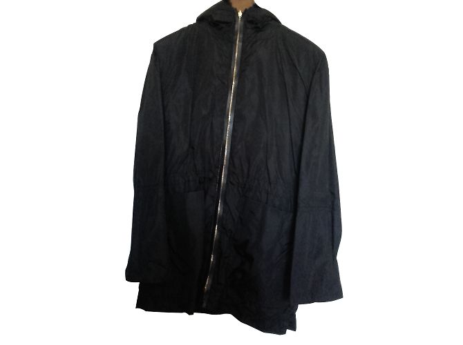Louis Vuitton Parka Reversible 3 en 1 de Piel de Conejo Negra Negro