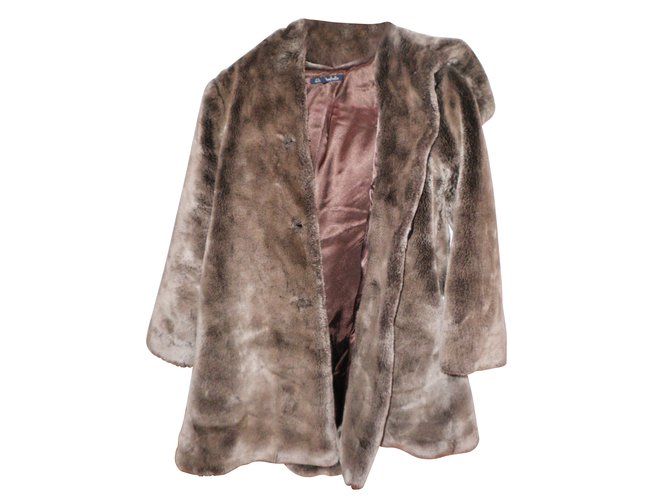 Autre Marque Coats outerwear Brown Fur  ref.9379