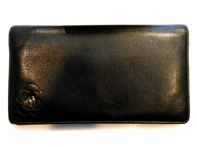 Chanel Wallets Black Leather  ref.9391