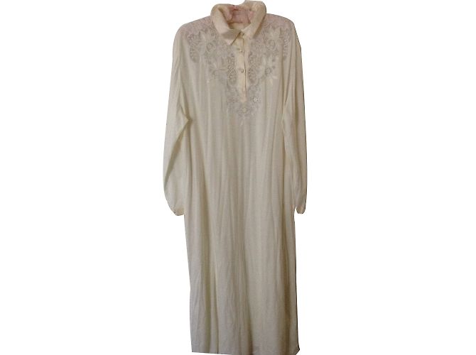 Camisón La Perla de algodón blanco 