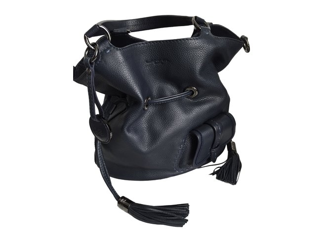 Premier Flirt Lancel Handbags Blue Leather  ref.9427