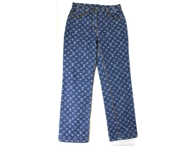 Louis Vuitton Pantalones Azul Pantalones vaqueros  ref.9519