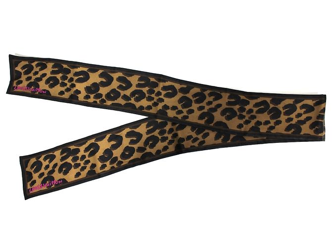 Louis Vuitton sciarpe Stampa leopardo Seta