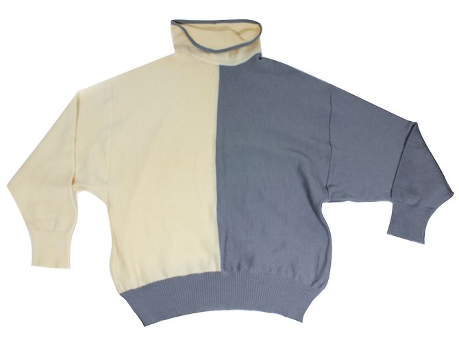 Autre Marque Maglione con collo alto Marz Munchen in lana grigio crema 