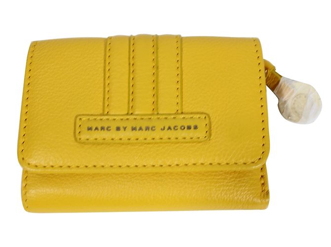 Cartera Marc by Marc Jacobs de cuero amarilla Amarillo