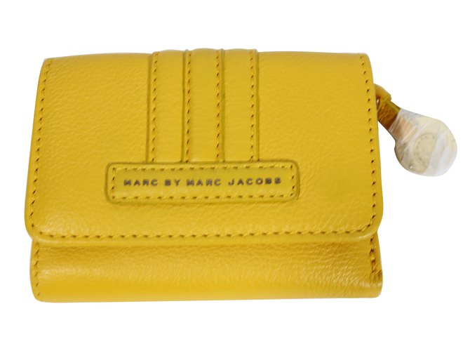 Marc by Marc Jacobs Portefeuille neuf Cuir Jaune  ref.9533