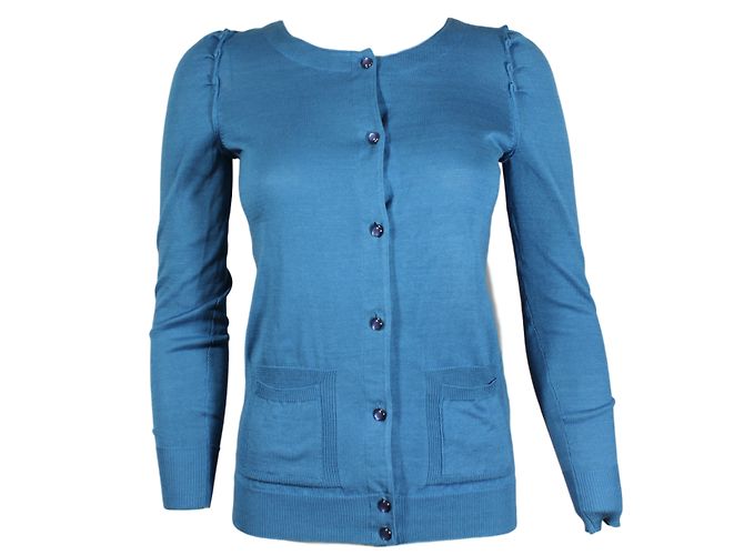 Marc by Marc Jacobs Up Cardigan Blau Baumwolle XS