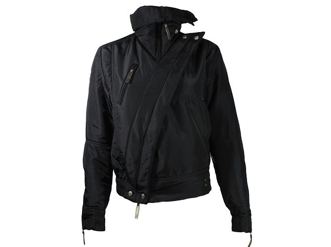 Christian Dior Schwarze Jacke aus Polyester und Polyamid Größe 36