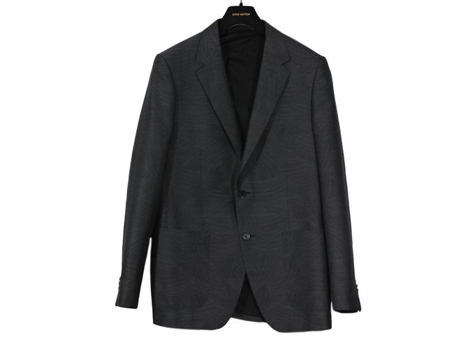 Louis Vuitton Blazers Jackets Black Leather ref.232983 - Joli Closet