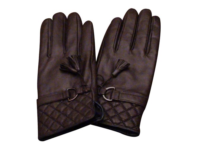 Autre Marque Gloves Brown Leather  ref.9660