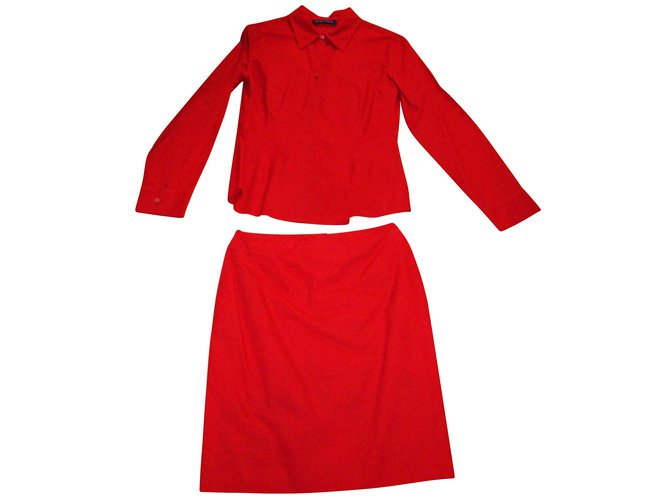 Regina Rubens Skirt suit Red Cotton  ref.9700