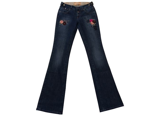 Jeans Bootcut Galliano Blu Cotone
