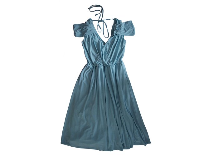 Asos Robes Polyester Bleu  ref.9882