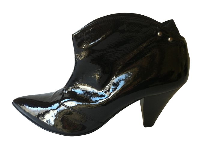 Autre Marque Botines STRATEGIA de charol negro
