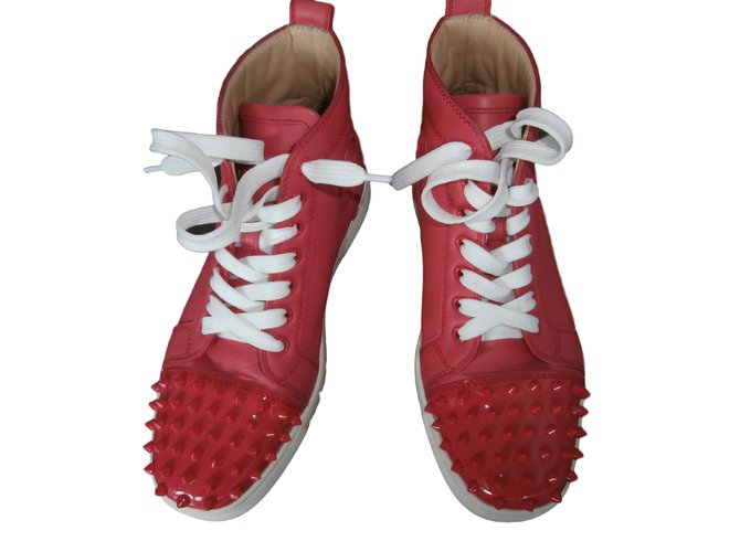 Christian Louboutin Sneakers Red Leather  ref.10162